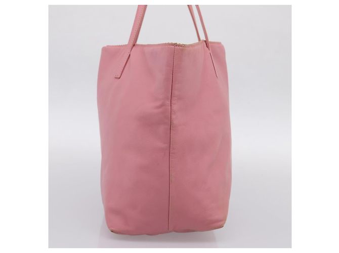 Borsa Tote LOEWE Pelle Rosa Argento Auth 198452 - vista 3