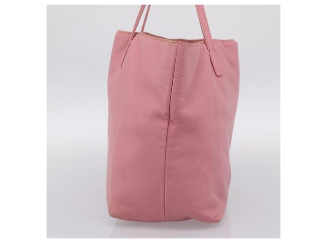 Borsa Tote LOEWE Pelle Rosa Argento Auth 198452 - vista 4