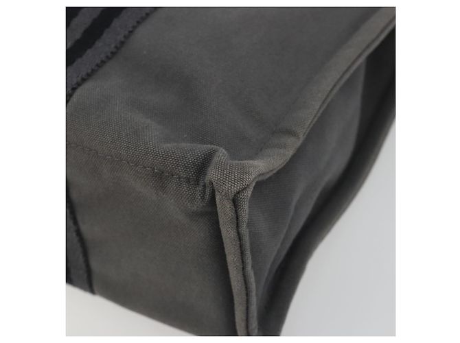 Hermès Borsa HERMES Fourre Tout PM Canvas Grigio Argento Auth 196919A Marrone - vista 10