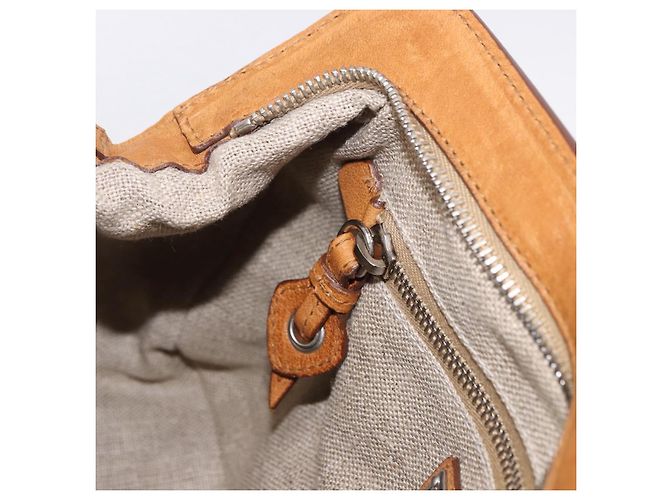 Borsa a mano Miu Miu in pelle marrone argento Auth 198523A - vista 22