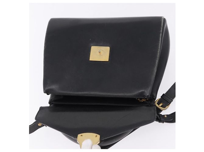 Borsa Salvatore Ferragamo in pelle 2way nera tono oro Auth 198519 Nero - vista 18