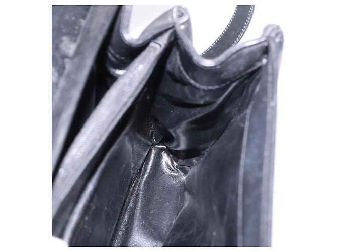 Borsa Salvatore Ferragamo in pelle 2way nera tono oro Auth 198519 Nero - vista 20