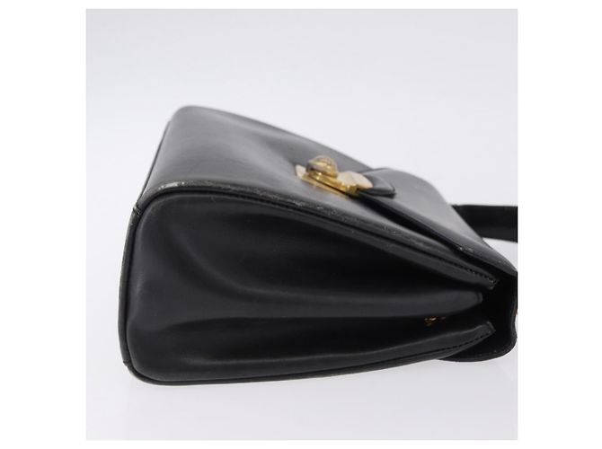 Borsa Salvatore Ferragamo in pelle 2way nera tono oro Auth 198519 Nero - vista 4