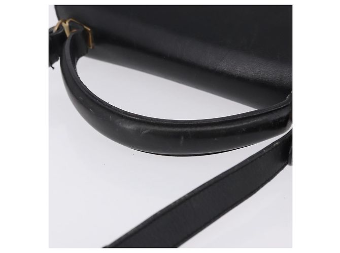 Borsa Salvatore Ferragamo in pelle 2way nera tono oro Auth 198519 Nero - vista 8