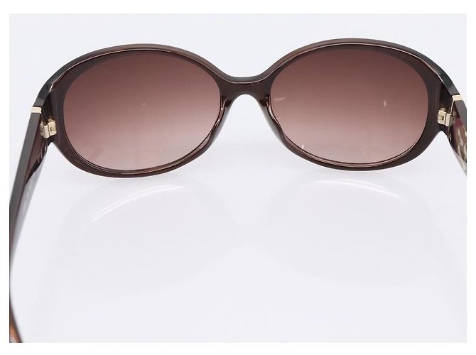 Occhiali da sole Salvatore Ferragamo Plastica Marrone Oro Auth 198828A D'oro - vista 10