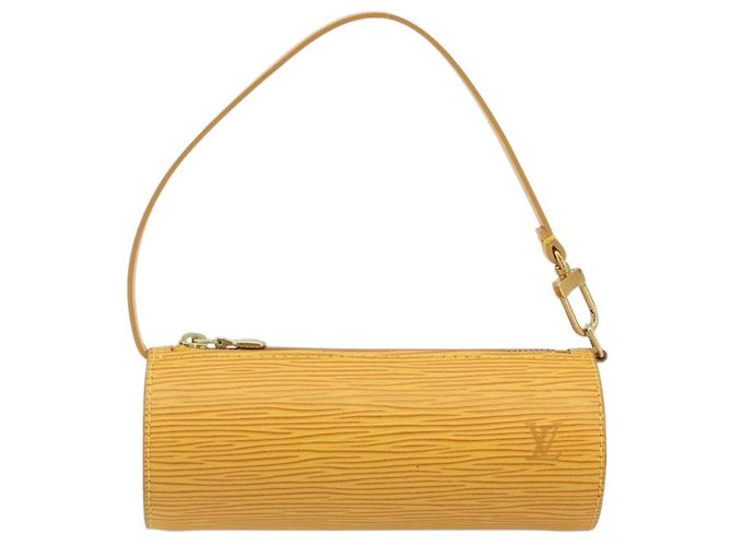 LOUIS VUITTON Epi Soufflot Pouch Yellow LV Auth 197149A Giallo - vista 13