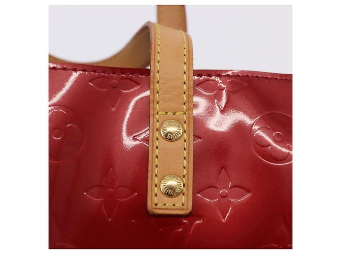 Sac LOUIS VUITTON Monogram Vernis Reade PM Pomme D'amour M91990 LV Auth ep15684V Rouge - vue 17