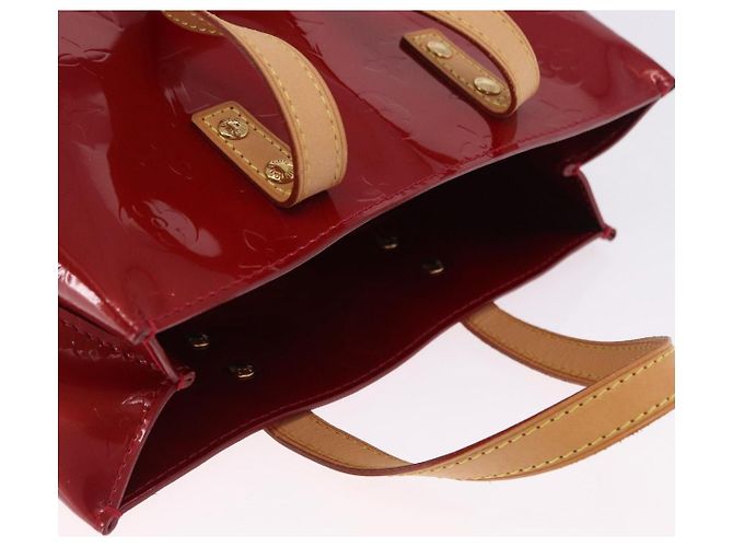 Sac LOUIS VUITTON Monogram Vernis Reade PM Pomme D'amour M91990 LV Auth ep15684V Rouge - vue 7
