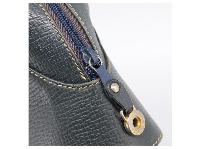 Borsa a mano LOEWE in pelle blu navy tono oro Auth ep15784 - vista 10