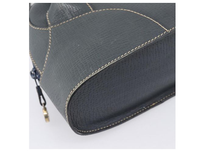 Borsa a mano LOEWE in pelle blu navy tono oro Auth ep15784 - vista 14
