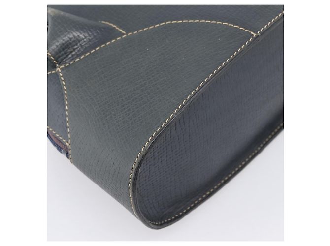 Borsa a mano LOEWE in pelle blu navy tono oro Auth ep15784 - vista 16