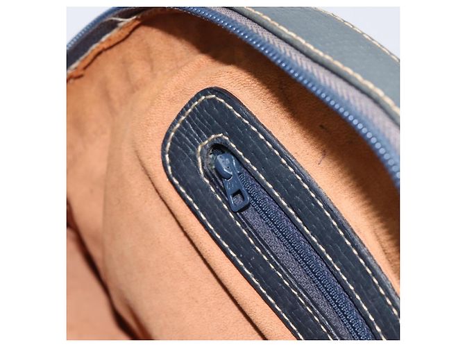 Borsa a mano LOEWE in pelle blu navy tono oro Auth ep15784 - vista 20
