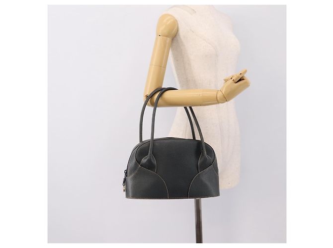 Borsa a mano LOEWE in pelle blu navy tono oro Auth ep15784 - vista 21