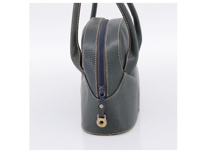 Borsa a mano LOEWE in pelle blu navy tono oro Auth ep15784 - vista 3