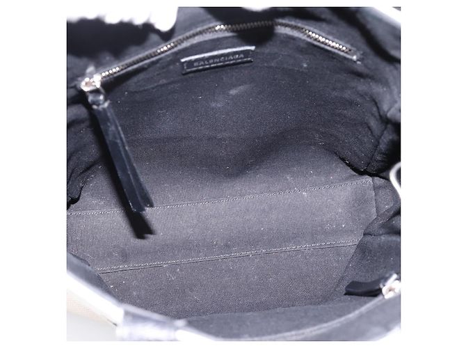 Borsa Balenciaga Everyday Tote Bag Canvas 2way White Black 544459 Auth ep15802 Nero Bianco - vista 11