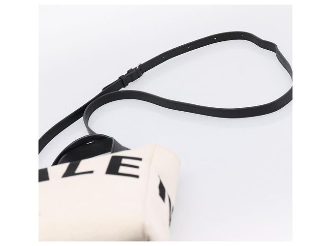 Borsa Balenciaga Everyday Tote Bag Canvas 2way White Black 544459 Auth ep15802 Nero Bianco - vista 9