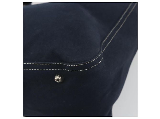 Borsa a mano FENDI Canvas Navy Silver Auth 198689A Argento Blu navy - vista 16