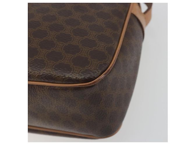 Céline Borsa a tracolla CELINE Macadam Canvas PVC Pelle Marrone Oro Auth mr2845 D'oro - vista 14