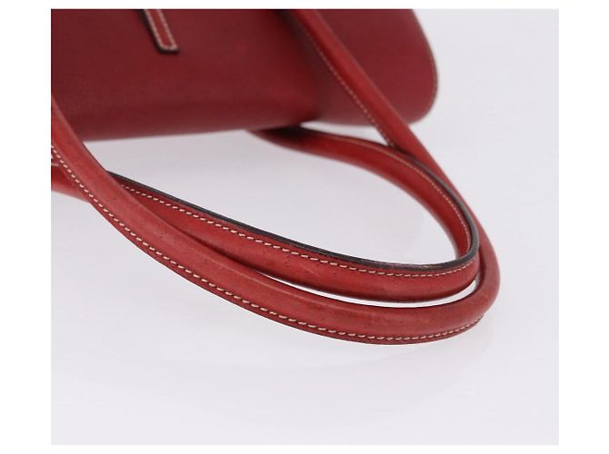 Salvatore Ferragamo Gancini Top Handle Leather Rosso - vista 7