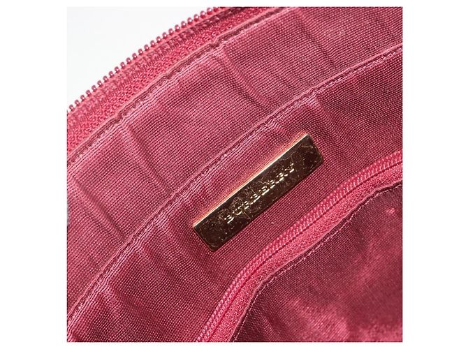 Borsa Tote BURBERRY Nova Check Canvas Beige Gold Auth 198715 D'oro - vista 11