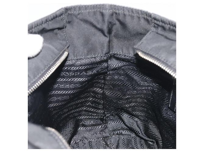 Borsa a mano PRADA Pocono Nylon Pelle Black Silver Auth mr2838 Nero Argento - vista 21