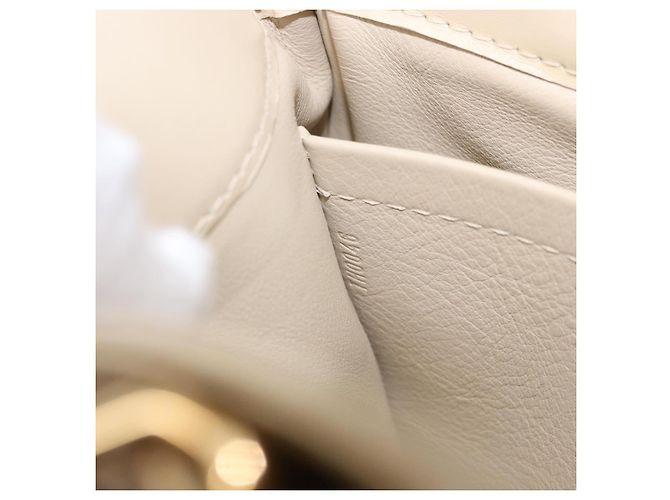 LOUIS VUITTON Monogram Charm Mini Linda Hand Bag Ivory LV Auth 196930M Crudo - vista 11