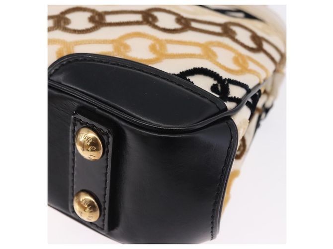 LOUIS VUITTON Monogram Charm Mini Linda Hand Bag Ivory LV Auth 196930M Crudo - vista 16