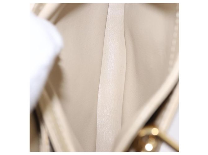 LOUIS VUITTON Monogram Charm Mini Linda Hand Bag Ivory LV Auth 196930M Crudo - vista 24