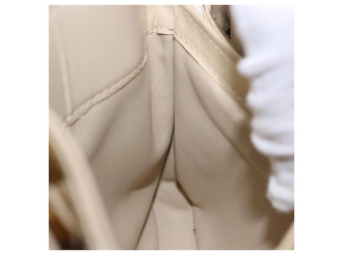 LOUIS VUITTON Monogram Charm Mini Linda Hand Bag Ivory LV Auth 196930M Crudo - vista 26