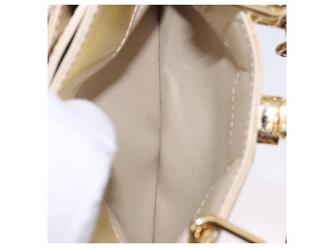 LOUIS VUITTON Monogram Charm Mini Linda Hand Bag Ivory LV Auth 196930M Crudo - vista 27