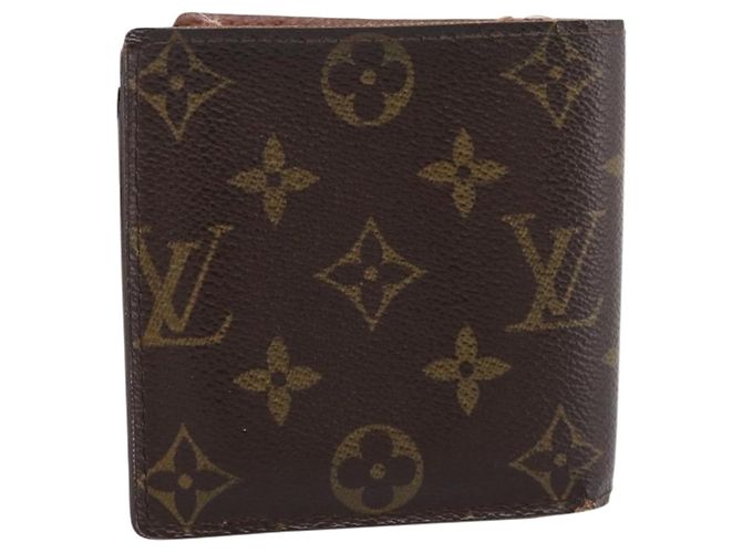 LOUIS VUITTON Monogram PortefeuilleMarco Bifold Wallet M61675 LV Auth 198785 Monograma - vista 2
