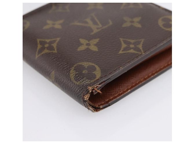 LOUIS VUITTON Monogram PortefeuilleMarco Bifold Wallet M61675 LV Auth 198785 Monograma - vista 7