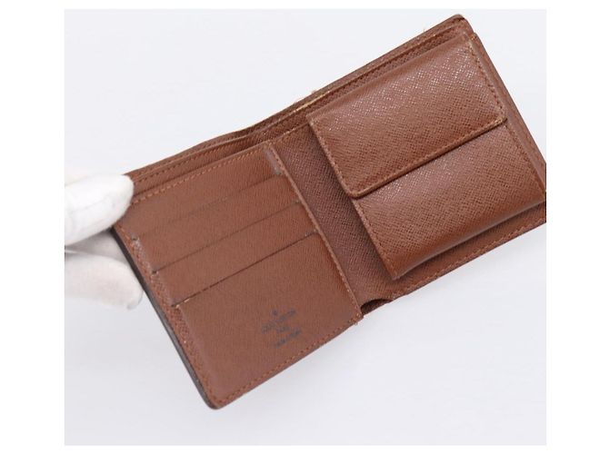 LOUIS VUITTON Monogram PortefeuilleMarco Bifold Wallet M61675 LV Auth 198785 Monograma - vista 8