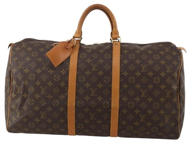 LOUIS VUITTON Monogram Keepall 55 Boston Bag M41424 LV Auth 193350A Monogramm - Ansicht 13