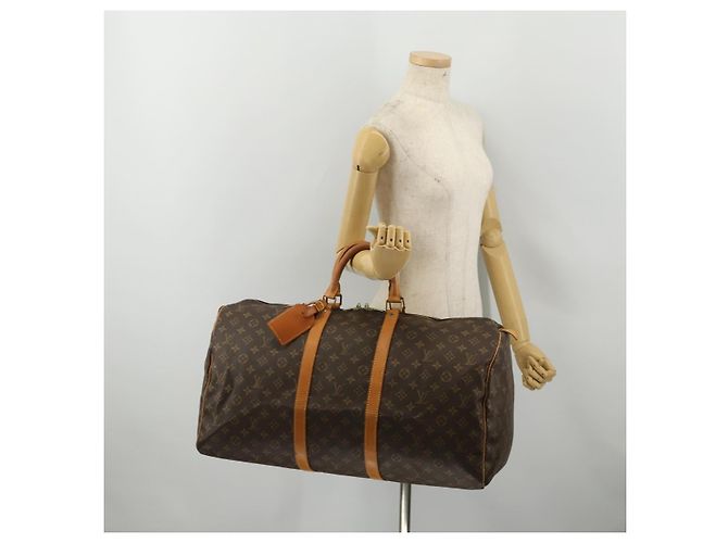 LOUIS VUITTON Monogram Keepall 55 Boston Bag M41424 LV Auth 193350A Monogramm - Ansicht 22