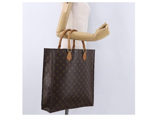 LOUIS VUITTON Monogram Sac Plat Hand Bag M51140 LV Auth 196332 Monogramma - vista 20