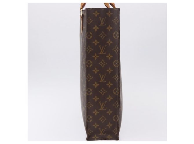 LOUIS VUITTON Monogram Sac Plat Hand Bag M51140 LV Auth 196332 Monogramma - vista 3