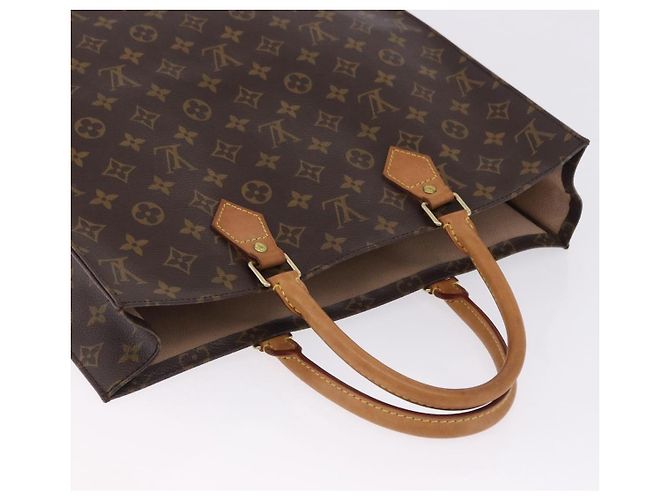 LOUIS VUITTON Monogram Sac Plat Hand Bag M51140 LV Auth 196332 Monogramma - vista 6
