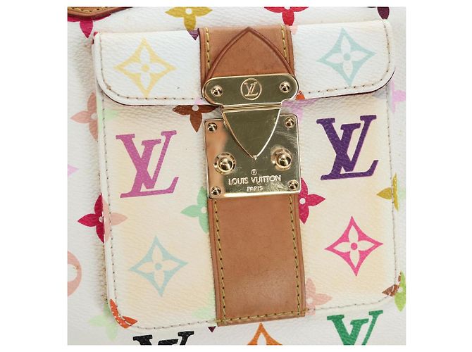 Borsa LOUIS VUITTON Monogram Multicolor Speedy 30 White Bron M92643 Auth 196338V Bianco Bronzo - vista 20