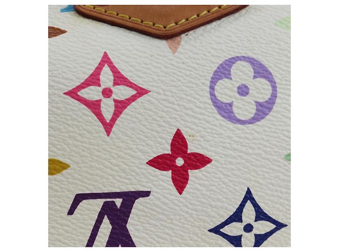 Borsa LOUIS VUITTON Monogram Multicolor Speedy 30 White Bron M92643 Auth 196338V Bianco Bronzo - vista 3