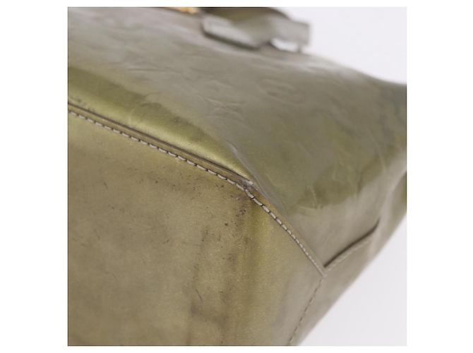 Borsa LOUIS VUITTON Monogram Vernis Wilshire PM Gris Art Deco M91627 Auth 197033 Grigio - vista 14