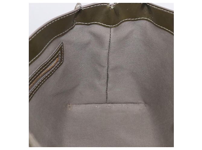 Borsa LOUIS VUITTON Monogram Vernis Wilshire PM Gris Art Deco M91627 Auth 197033 Grigio - vista 19