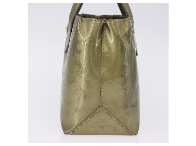 Borsa LOUIS VUITTON Monogram Vernis Wilshire PM Gris Art Deco M91627 Auth 197033 Grigio - vista 4