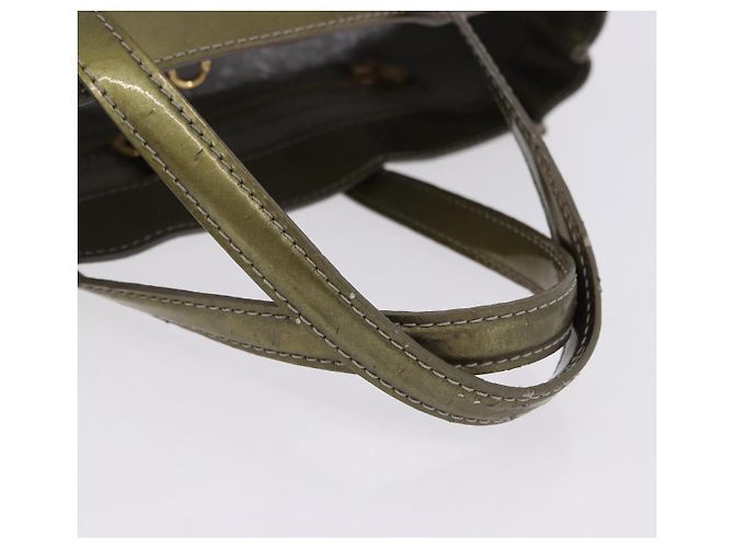 Borsa LOUIS VUITTON Monogram Vernis Wilshire PM Gris Art Deco M91627 Auth 197033 Grigio - vista 8