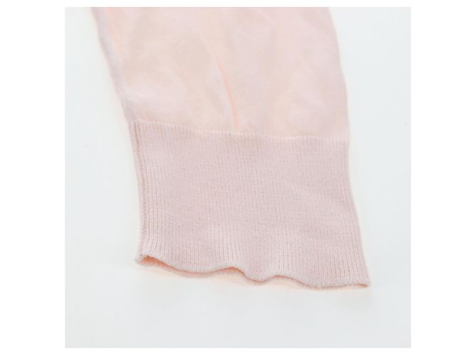 Top CHANEL CC Manga 3/4 Algodón Rosa CC Auth am12359V - vista 5
