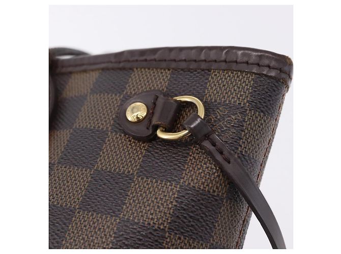 Borsa Tote LOUIS VUITTON Damier Ebene Neverfull PM N51109 LV Auth 195969 - vista 10