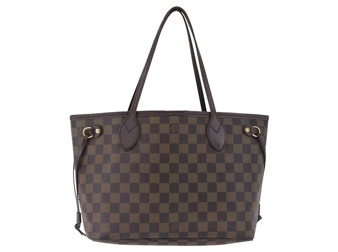Borsa Tote LOUIS VUITTON Damier Ebene Neverfull PM N51109 LV Auth 195969 - vista 13
