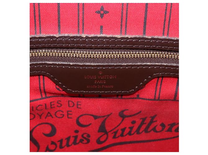 Borsa Tote LOUIS VUITTON Damier Ebene Neverfull PM N51109 LV Auth 195969 - vista 17