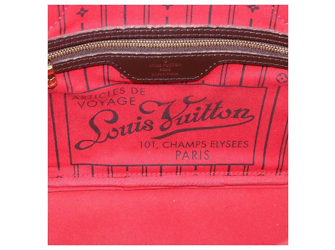 Borsa Tote LOUIS VUITTON Damier Ebene Neverfull PM N51109 LV Auth 195969 - vista 18