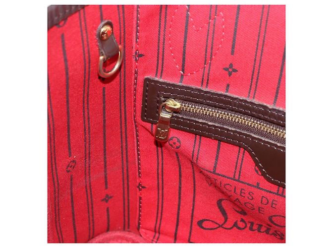 Borsa Tote LOUIS VUITTON Damier Ebene Neverfull PM N51109 LV Auth 195969 - vista 21